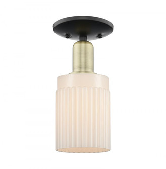 Hadley - 1 Light - 5 inch - Black Antique Brass - Semi-Flush Mount (3442|716-1C-BAB-G341)