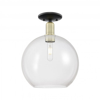 Athens - 1 Light - 12 inch - Black Antique Brass - Semi-Flush Mount (3442|716-1C-BAB-G122-12)