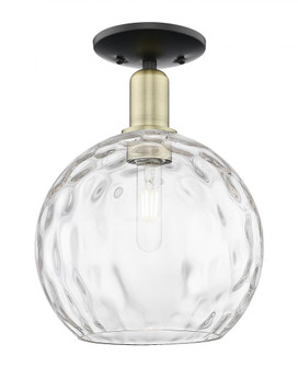 Athens Water Glass - 1 Light - 10 inch - Black Antique Brass - Semi-Flush Mount (3442|716-1C-BAB-G1215-10)