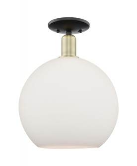 Athens - 1 Light - 12 inch - Black Antique Brass - Semi-Flush Mount (3442|716-1C-BAB-G121-12)
