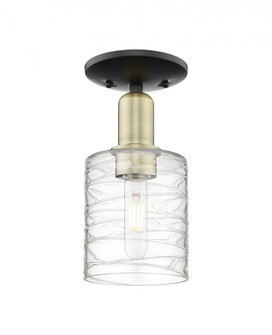 Cobbleskill - 1 Light - 5 inch - Black Antique Brass - Semi-Flush Mount (3442|716-1C-BAB-G1113)