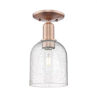 Bella - 1 Light - 6 inch - Antique Copper - Semi-Flush Mount (3442|716-1C-AC-G558-6SDY)