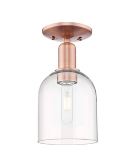 Bella - 1 Light - 6 inch - Antique Copper - Semi-Flush Mount (3442|716-1C-AC-G558-6CL)