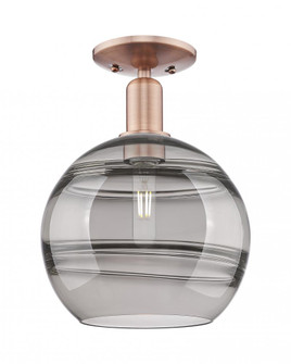 Rochester - 1 Light - 10 inch - Antique Copper - Semi-Flush Mount (3442|716-1C-AC-G556-10SM)