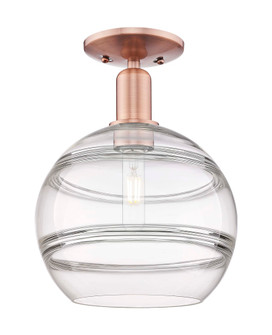Rochester - 1 Light - 10 inch - Antique Copper - Semi-Flush Mount (3442|716-1C-AC-G556-10CL)