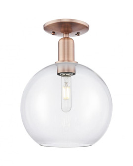 Athens - 1 Light - 10 inch - Antique Copper - Semi-Flush Mount (3442|716-1C-AC-G122-10)