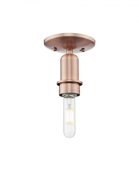 Arcadia - 1 Light - 5 inch - Antique Brass - Semi-Flush Mount (3442|716-1C-AC)