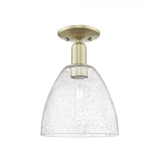 Bristol - 1 Light - 9 inch - Antique Brass - Semi-Flush Mount (3442|716-1C-AB-GBD-94)