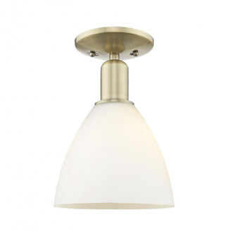 Bristol - 1 Light - 8 inch - Antique Brass - Semi-Flush Mount (3442|716-1C-AB-GBD-751)