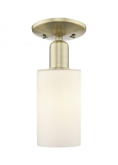 Clymer - 1 Light - 4 inch - Antique Brass - Semi-Flush Mount (3442|716-1C-AB-G801)