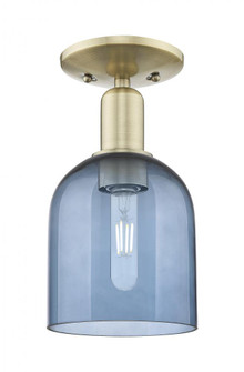 Bella - 1 Light - 6 inch - Antique Brass - Semi-Flush Mount (3442|716-1C-AB-G558-6BL)