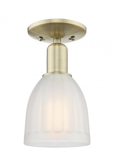 Brookfield - 1 Light - 6 inch - Antique Brass - Semi-Flush Mount (3442|716-1C-AB-G441)