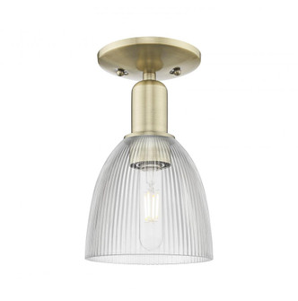 Castile - 1 Light - 6 inch - Antique Brass - Semi-Flush Mount (3442|716-1C-AB-G382)