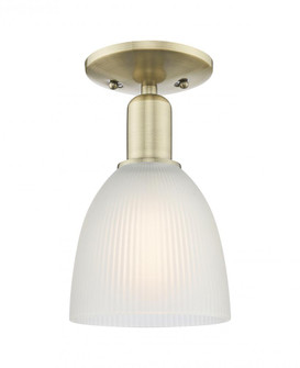 Castile - 1 Light - 6 inch - Antique Brass - Semi-Flush Mount (3442|716-1C-AB-G381)