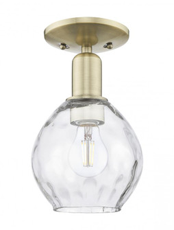 Waverly - 1 Light - 6 inch - Antique Brass - Semi-Flush Mount (3442|716-1C-AB-G362)