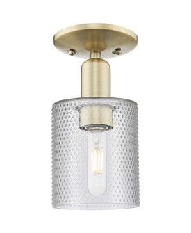 Cobbleskill - 1 Light - 5 inch - Antique Brass - Semi-Flush Mount (3442|716-1C-AB-G112)