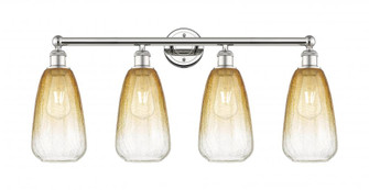 Brookhaven Almond - 4 Light - 33 inch - Polished Nickel - Bath Vanity Light (3442|616-4W-PN-G480-6AM)