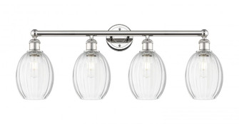 Preston Bulb - 4 Light - 33 inch - Polished Nickel - Bath Vanity Light (3442|616-4W-PN-G459-6CL)