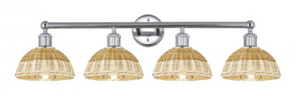 Bristol Natural II - 4 Light - 35 inch - Polished Chrome - Bath Vanity Light (3442|616-4W-PC-NBD2-75-NAT)