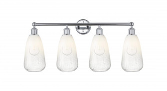 Brookhaven Almond - 4 Light - 33 inch - Polished Chrome - Bath Vanity Light (3442|616-4W-PC-G480-6OP)