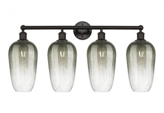 Brookhaven Flute - 4 Light - 34 inch - Oil Rubbed Bronze - Bath Vanity Light (3442|616-4W-OB-G484-7SL)