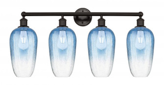 Brookhaven Flute - 4 Light - 34 inch - Oil Rubbed Bronze - Bath Vanity Light (3442|616-4W-OB-G484-7SB)