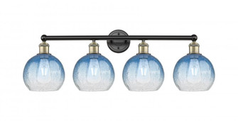 Brookhaven Globe - 4 Light - 35 inch - Black Antique Brass - Bath Vanity Light (3442|616-4W-BAB-G483-8SB)