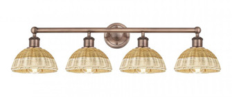 Bristol Natural II - 4 Light - 35 inch - Antique Copper - Bath Vanity Light (3442|616-4W-AC-NBD2-75-NAT)