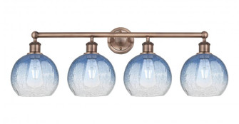 Brookhaven Globe - 4 Light - 35 inch - Antique Copper - Bath Vanity Light (3442|616-4W-AC-G483-8SB)