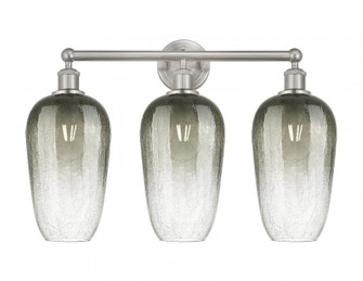 Brookhaven Flute - 3 Light - 25 inch - Brushed Satin Nickel - Bath Vanity Light (3442|616-3W-SN-G484-7SL)