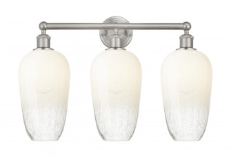 Brookhaven Flute - 3 Light - 25 inch - Brushed Satin Nickel - Bath Vanity Light (3442|616-3W-SN-G484-7OP)