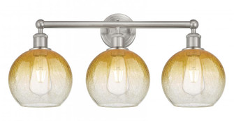 Brookhaven Globe - 3 Light - 26 inch - Brushed Satin Nickel - Bath Vanity Light (3442|616-3W-SN-G483-8AM)