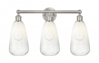 Brookhaven Almond - 3 Light - 24 inch - Brushed Satin Nickel - Bath Vanity Light (3442|616-3W-SN-G480-6OP)
