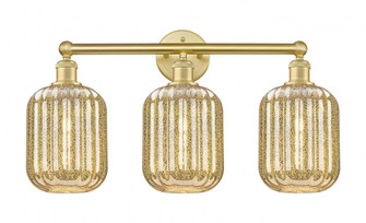 Preston Cylinder - 3 Light - 25 inch - Satin Gold - Bath Vanity Light (3442|616-3W-SG-G460-7ME)