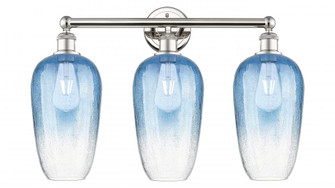 Brookhaven Flute - 3 Light - 25 inch - Polished Nickel - Bath Vanity Light (3442|616-3W-PN-G484-7SB)
