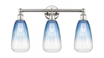 Brookhaven Almond - 3 Light - 24 inch - Polished Nickel - Bath Vanity Light (3442|616-3W-PN-G480-6SB)