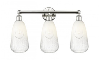 Brookhaven Almond - 3 Light - 24 inch - Polished Nickel - Bath Vanity Light (3442|616-3W-PN-G480-6OP)