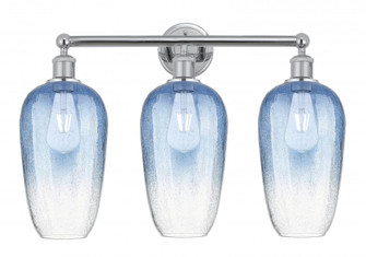 Brookhaven Flute - 3 Light - 25 inch - Polished Chrome - Bath Vanity Light (3442|616-3W-PC-G484-7SB)