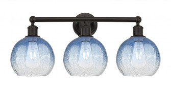 Brookhaven Globe - 3 Light - 26 inch - Oil Rubbed Bronze - Bath Vanity Light (3442|616-3W-OB-G483-8SB)