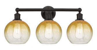 Brookhaven Globe - 3 Light - 26 inch - Oil Rubbed Bronze - Bath Vanity Light (3442|616-3W-OB-G483-8AM)