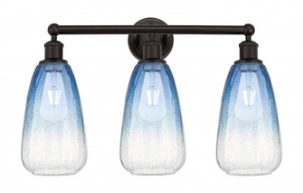 Brookhaven Almond - 3 Light - 24 inch - Oil Rubbed Bronze - Bath Vanity Light (3442|616-3W-OB-G480-6SB)