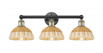 Bristol Natural II - 3 Light - 26 inch - Black Antique Brass - Bath Vanity Light (3442|616-3W-BAB-NBD2-75-NAT)