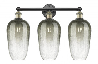 Brookhaven Flute - 3 Light - 25 inch - Black Antique Brass - Bath Vanity Light (3442|616-3W-BAB-G484-7SL)