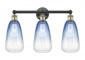 Brookhaven Almond - 3 Light - 24 inch - Black Antique Brass - Bath Vanity Light (3442|616-3W-BAB-G480-6SB)