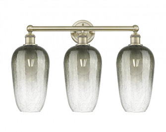 Brookhaven Flute - 3 Light - 25 inch - Antique Brass - Bath Vanity Light (3442|616-3W-AB-G484-7SL)