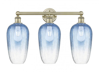 Brookhaven Flute - 3 Light - 25 inch - Antique Brass - Bath Vanity Light (3442|616-3W-AB-G484-7SB)