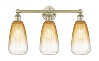 Brookhaven Almond - 3 Light - 24 inch - Antique Brass - Bath Vanity Light (3442|616-3W-AB-G480-6AM)