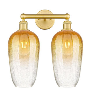 Brookhaven Flute - 2 Light - 16 inch - Satin Gold - Bath Vanity Light (3442|616-2W-SG-G484-7AM)