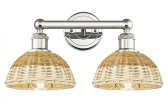 Bristol Natural II - 2 Light - 17 inch - Polished Nickel - Bath Vanity Light (3442|616-2W-PN-NBD2-75-NAT)