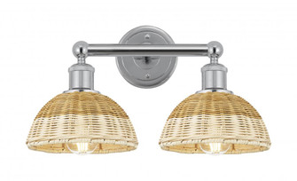 Bristol Natural II - 2 Light - 17 inch - Polished Chrome - Bath Vanity Light (3442|616-2W-PC-NBD2-75-NAT)